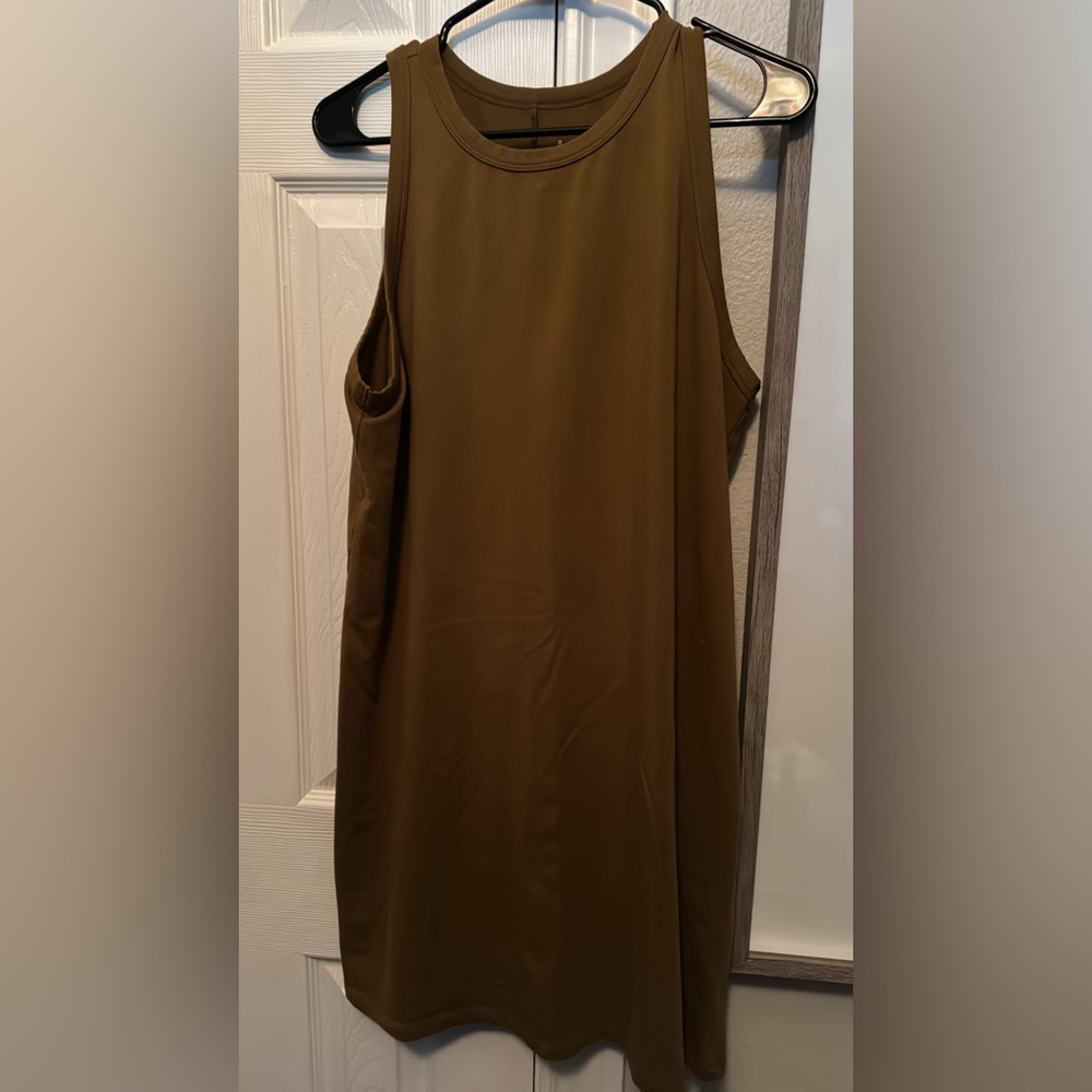 XL bronze T-shirt dress